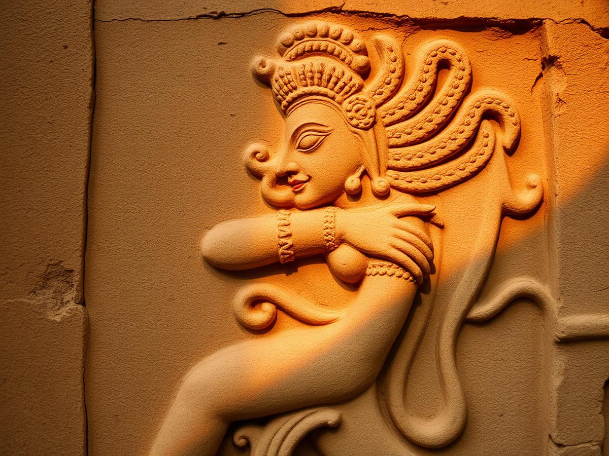Apsara relief